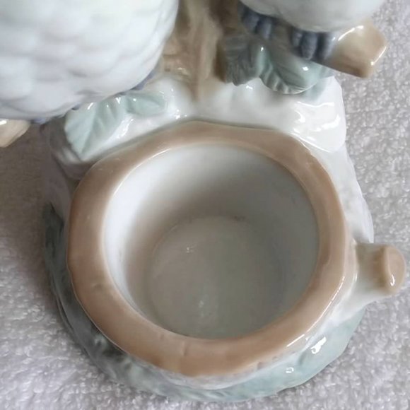 Blue Owls On Branch Tealight Holder - Picture 5 of 6